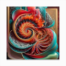 Abstract  Mandala art  1 Canvas Print