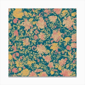 Floral Wallpaper Canvas Print