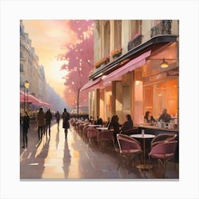 Paris At Sunset.5 Canvas Print