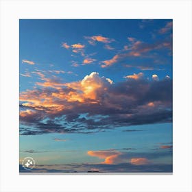 Sunset In The Desert Canvas Print