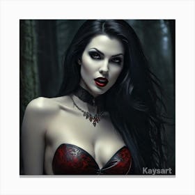 Gothic Beauty 6 Canvas Print