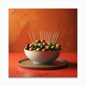 Olives In A Bowl 1 Canvas Print