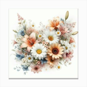 Bouquet Of Flowers Canvas Print