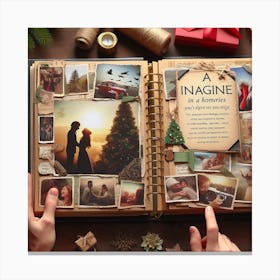 Imagine In An Album Canvas Print