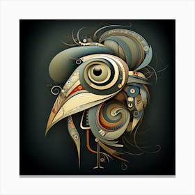 Abstract Crow Canvas Print