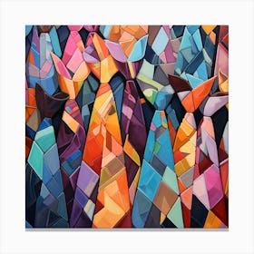 Abstract Of Ties Canvas Print