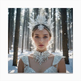 Snow queen fashion Canvas Print