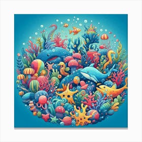 Under The Sea 3 Canvas Print