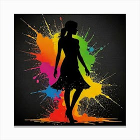 Silhouette Of A Woman 1 Canvas Print