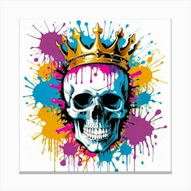 Graffiti Skull 10 Canvas Print