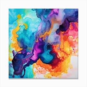 Abstract Watercolor Painting 6 Canvas Print