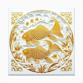 Golden fish 10 Canvas Print