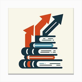 Books Design Collection Cartoon Reading Book Book Collection (23) Canvas Print