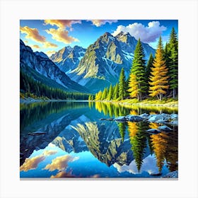 Mountain Lake 2 Canvas Print