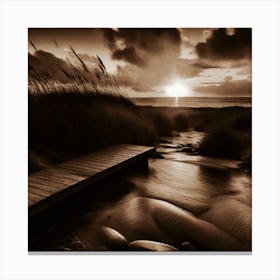 Sunset At The Beach 744 Canvas Print