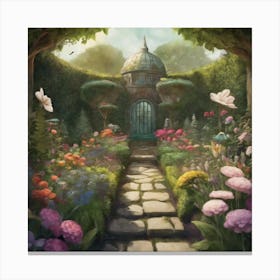 Into The Garden Art Print Canvas Print