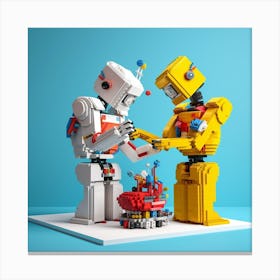 Lego Robots Canvas Print