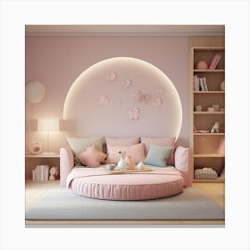 Pink Bedroom 2 Canvas Print