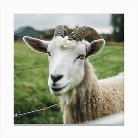 Goat With Horns 1 Canvas Print