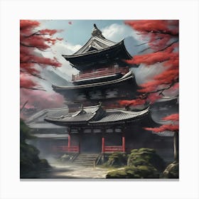 Japanese Temple Canvas Print