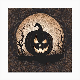 Halloween Pumpkin Canvas Print