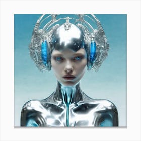 Futuristic Woman 106 Canvas Print