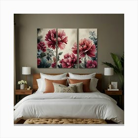 Pink Flowers Canvas Print