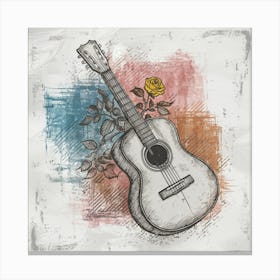 Acoustic Guitar Canvas Print