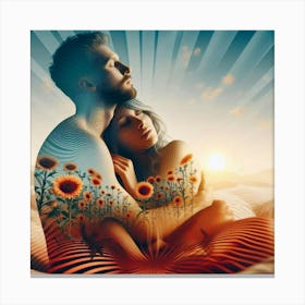 Love In The Desert Canvas Print