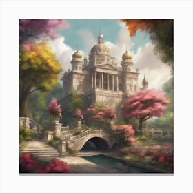 Castle In The Forest 2 Canvas Print
