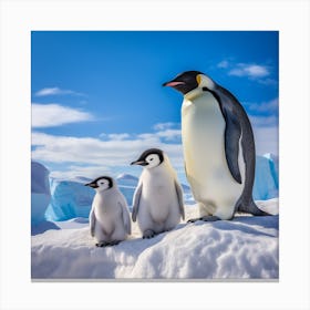 Antarctica Penguins Canvas Print