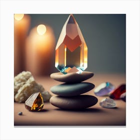 variety of crystals Canvas Print