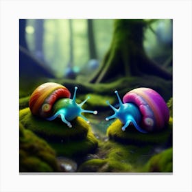 Alien Snails 1 Canvas Print