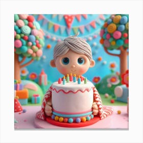 Birthday Cake 1 Canvas Print