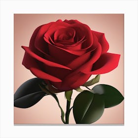 Red Rose Canvas Print