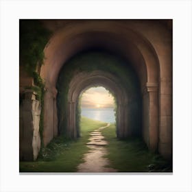 Archway To The Sea Canvas Print