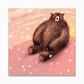 Bear in the spring Canvas Print