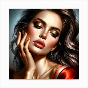 Portrait Artwork 106 Canvas Print