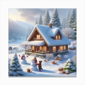 Winter Scene Canvas Print