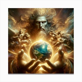 God Of The Universe 4 Canvas Print