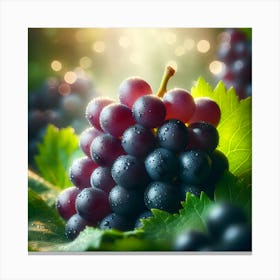 Grapes On The Vine Canvas Print