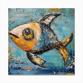 Blue Fish Canvas Print