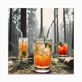 Forest of Mixed Drinks Canvas Print