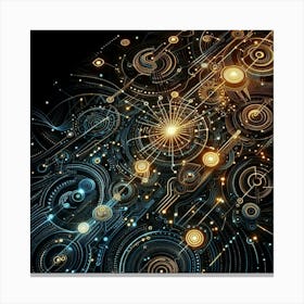 Futuristic Technology Canvas Print