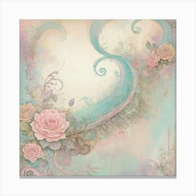 Heart Of Roses Canvas Print