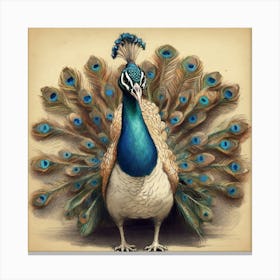 Peacock 49 Canvas Print