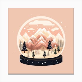 Aspen Colorado Snowglobe Canvas Print