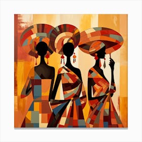 Three African Women 18 Canvas Print