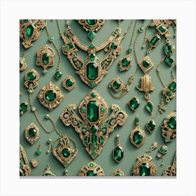 Emerald Jewelry 2 Canvas Print