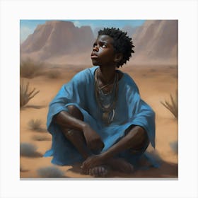 Kids In The Desert Canvas Print